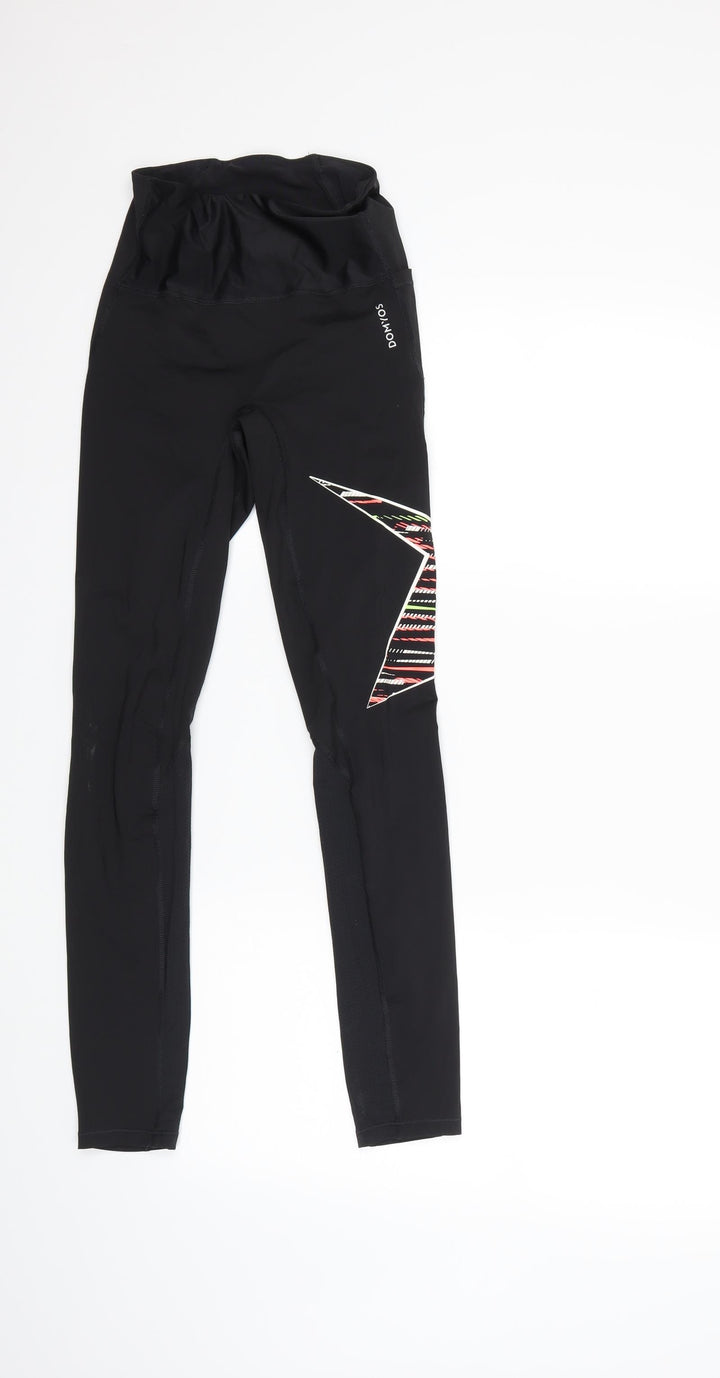 DOMYOS Womens Black   Capri Leggings Size XS L30 in