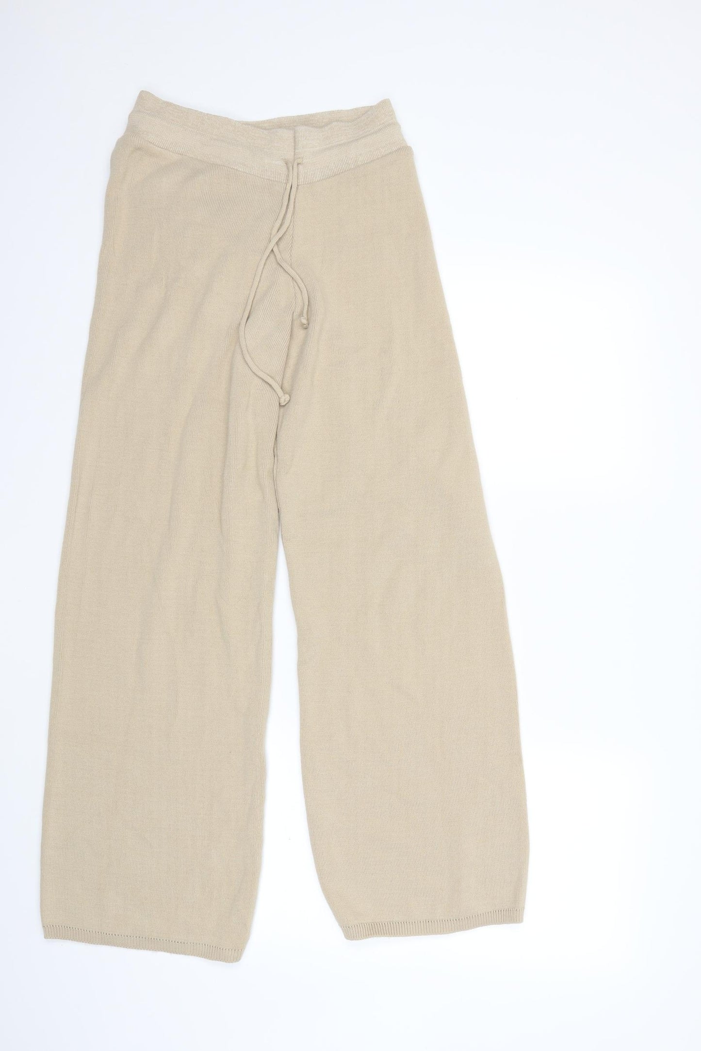 Preworn Womens Beige  Knit Trousers  Size S L30 in