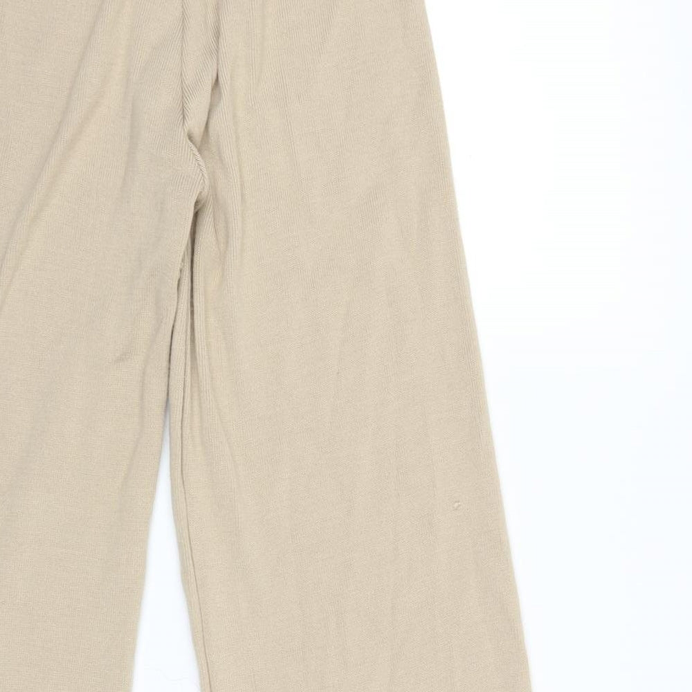 Preworn Womens Beige  Knit Trousers  Size S L30 in