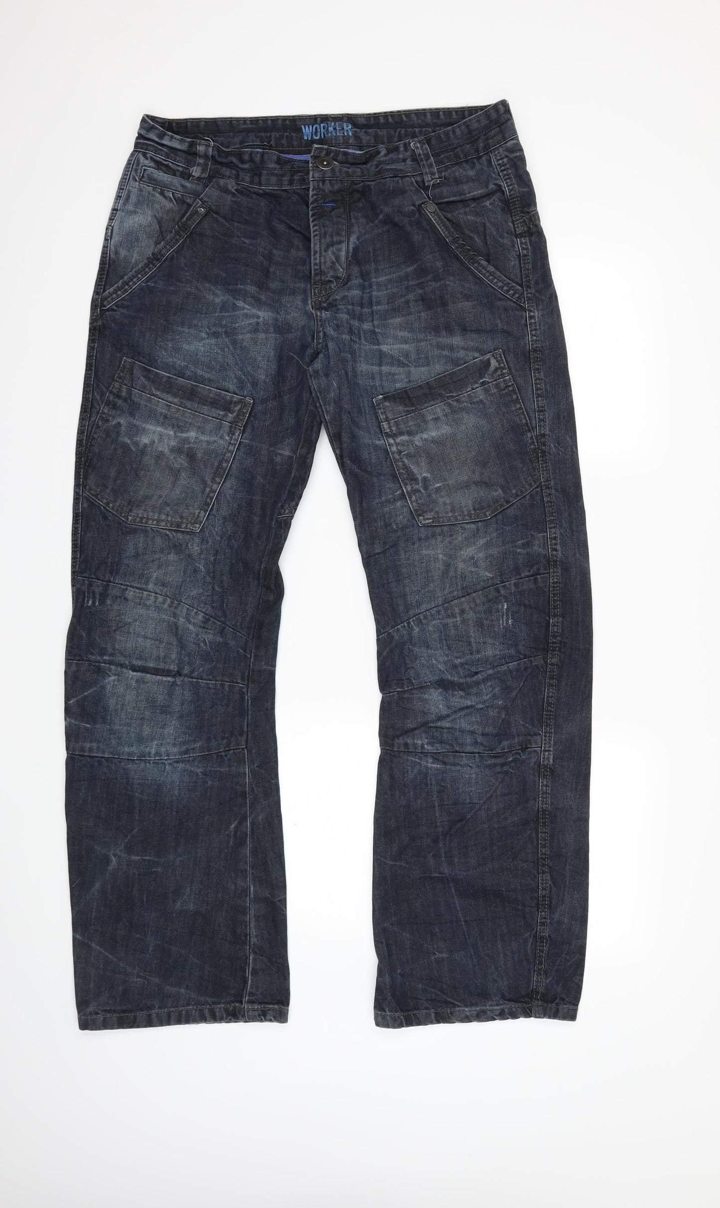 Workwear Mens Blue  Denim Jegging Jeans Size 36 in L32 in