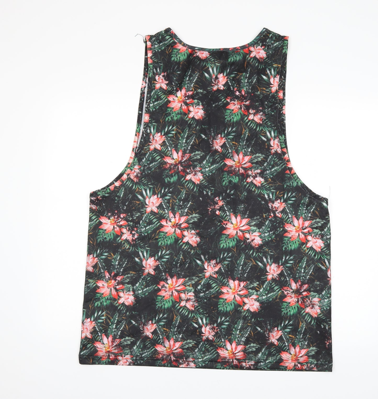 Primark Mens Green Floral   T-Shirt Size L