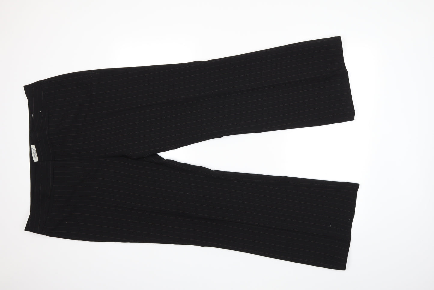 Atmosphere Womens Black Striped  Trousers  Size 16 L29 in