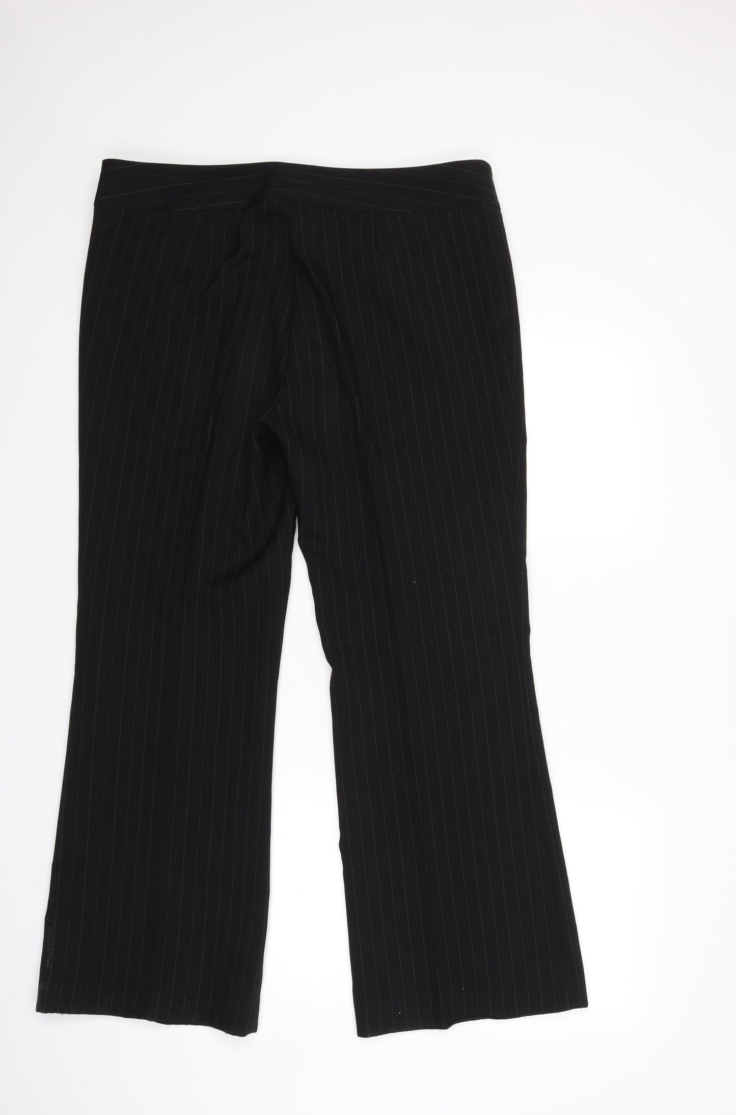 Atmosphere Womens Black Striped  Trousers  Size 16 L29 in