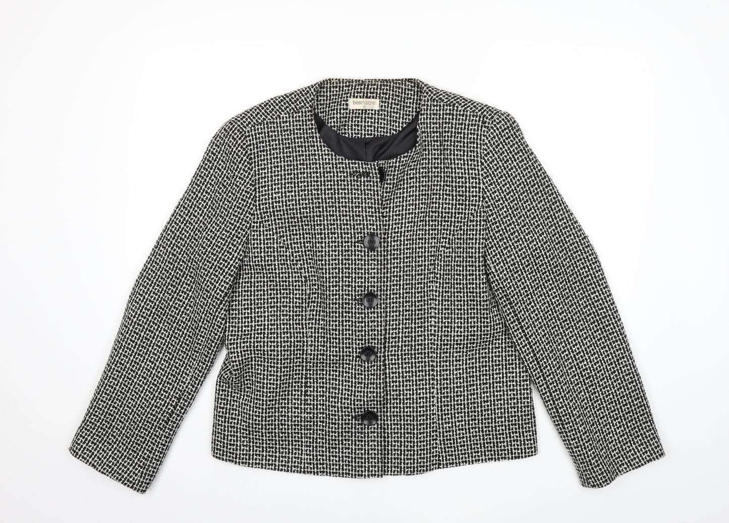 Bonmarché Womens Black   Jacket Coat Size 16