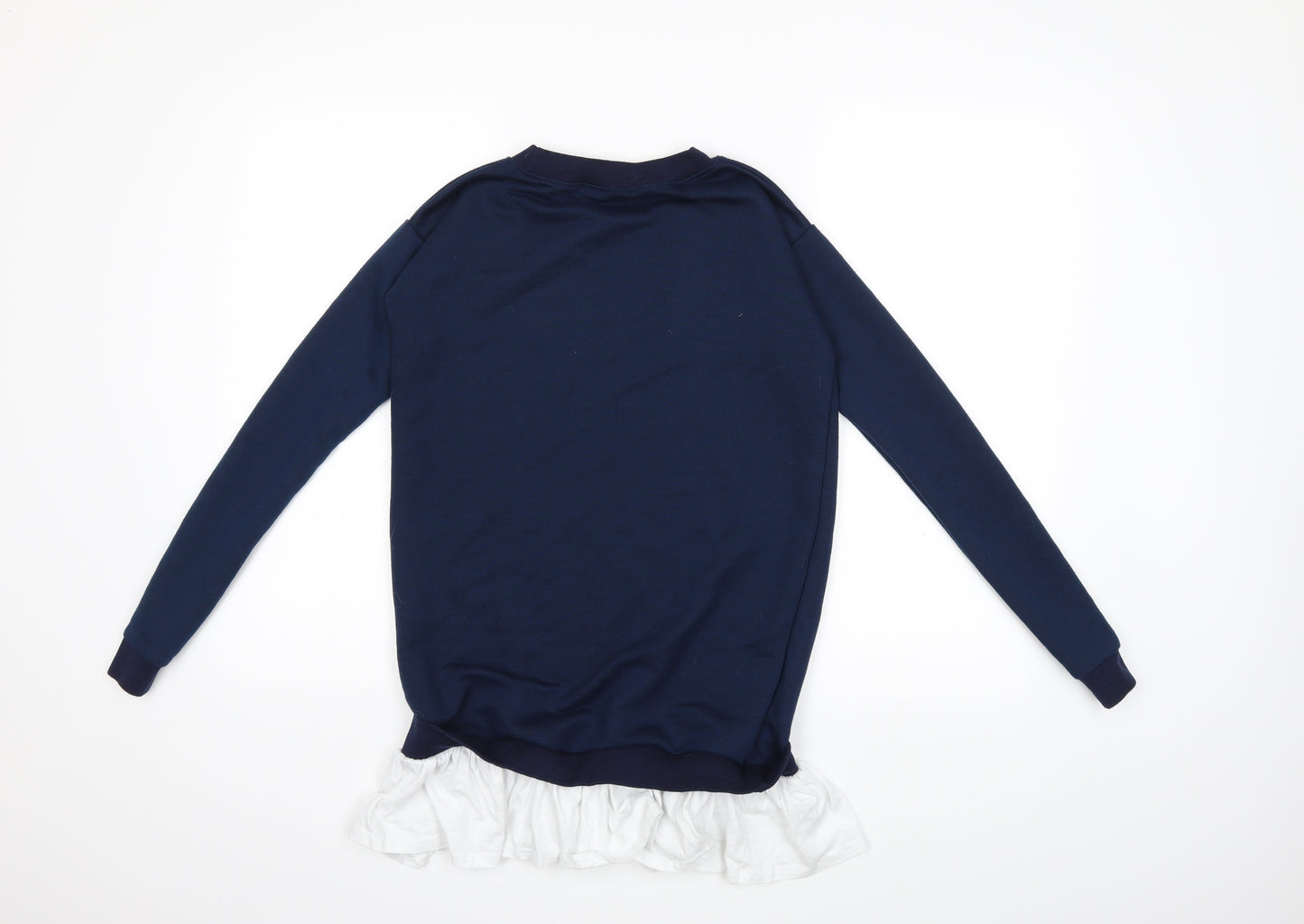 Daisy Street Womens Blue   Pullover Sweatshirt Size 8