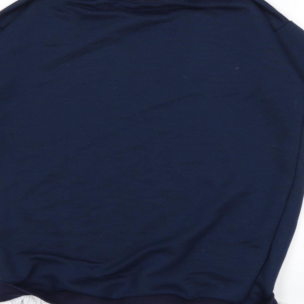 Daisy Street Womens Blue   Pullover Sweatshirt Size 8