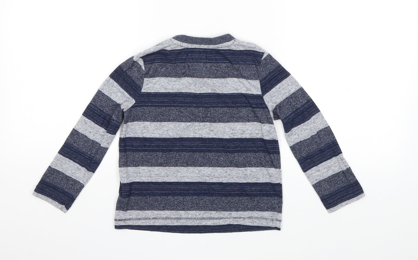 F&F Boys Blue Striped  Basic T-Shirt Size 4-5 Years