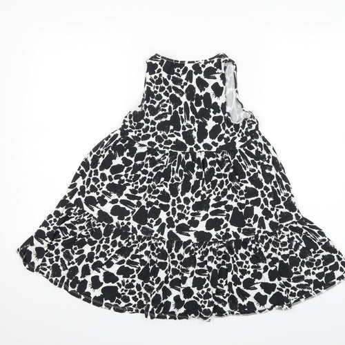 F&F Girls Black Animal Print  Shift  Size 9-10 Years