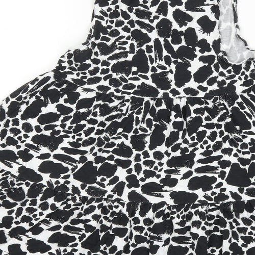 F&F Girls Black Animal Print  Shift  Size 9-10 Years