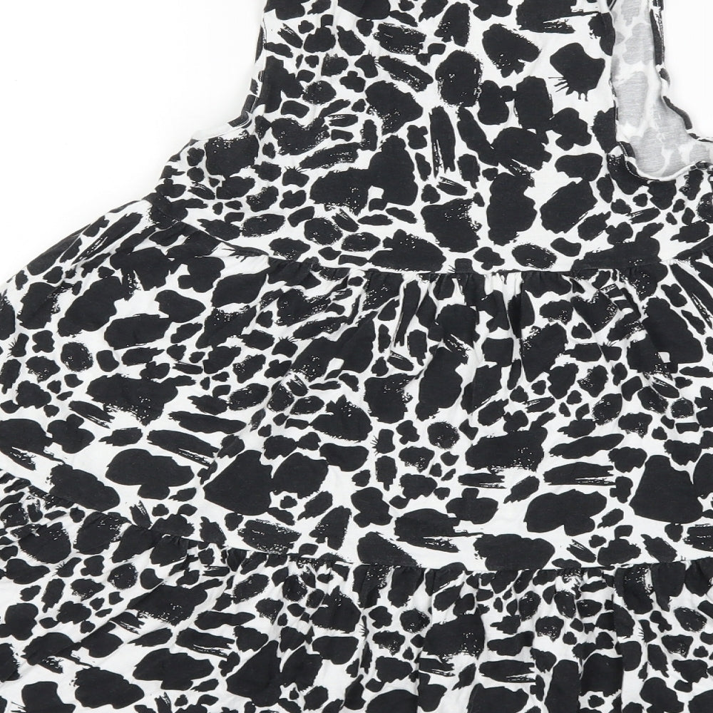 F&F Girls Black Animal Print  Shift  Size 9-10 Years