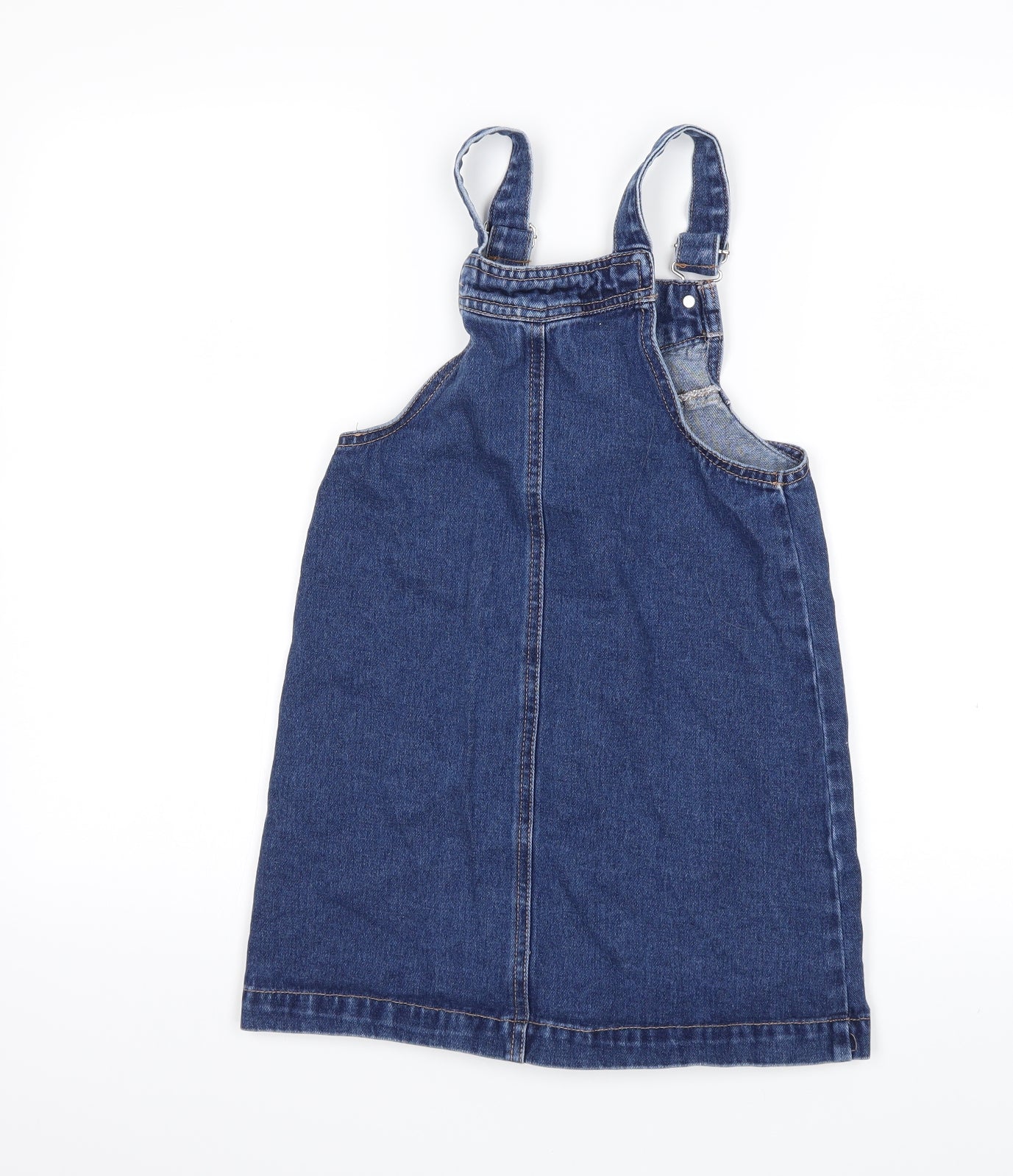 Matalan Girls Blue  Denim Pinafore/Dungaree Dress  Size 8 Years