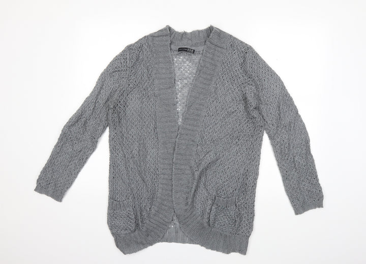 Atmosphere Womens Grey  Knit Cardigan Jumper Size 14