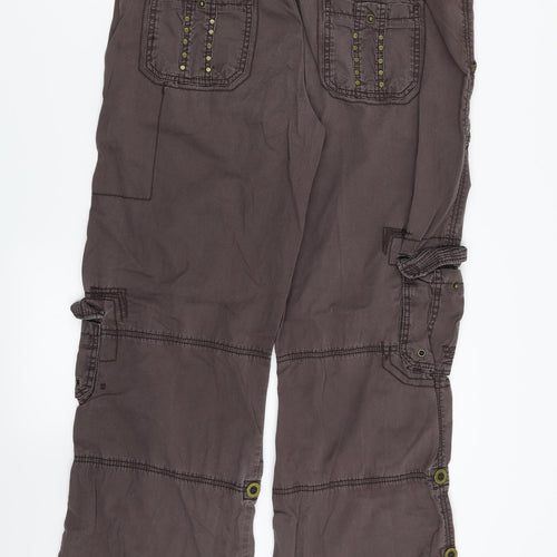 George Womens Brown   Cargo Trousers Size 14 L32 in