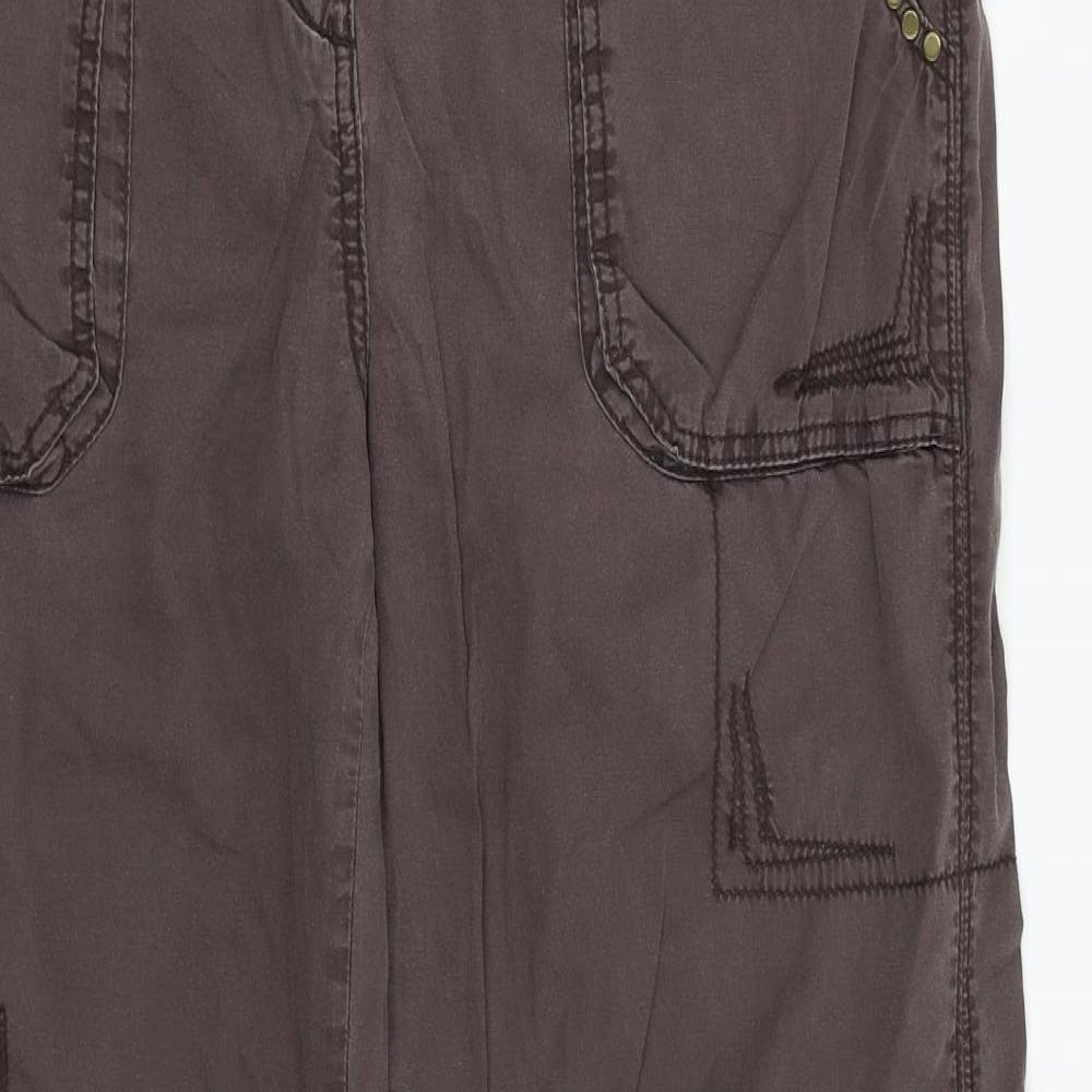George Womens Brown   Cargo Trousers Size 14 L32 in