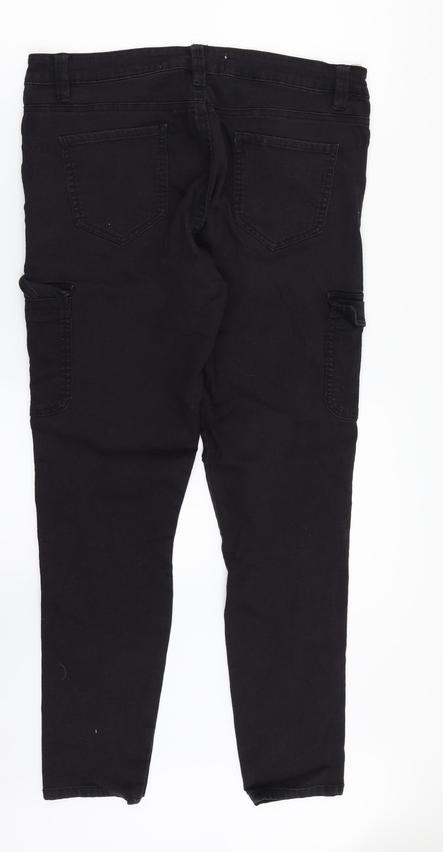 Denim. Co Womens Black  Denim Straight Jeans Size 16 L29 in