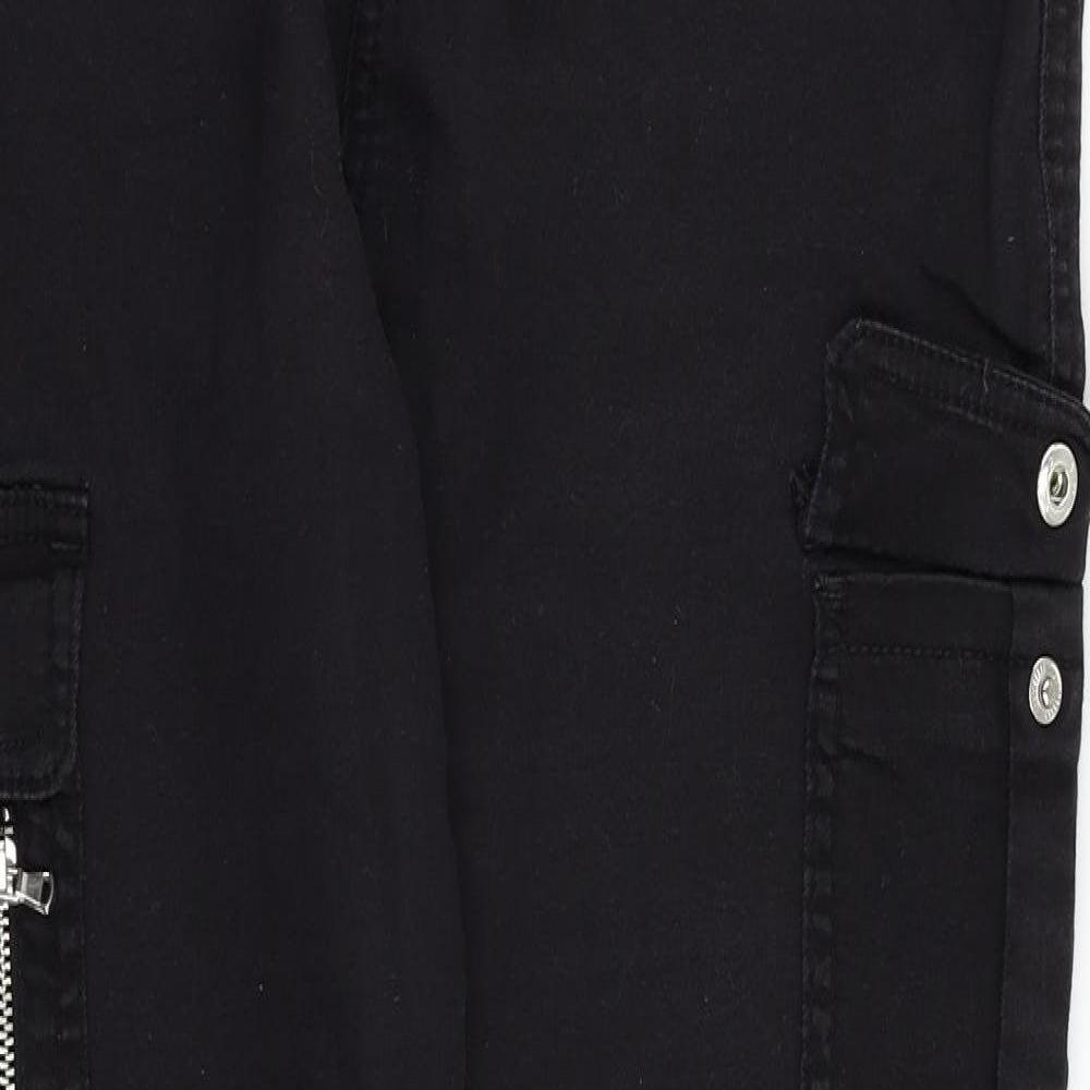 Denim. Co Womens Black  Denim Straight Jeans Size 16 L29 in