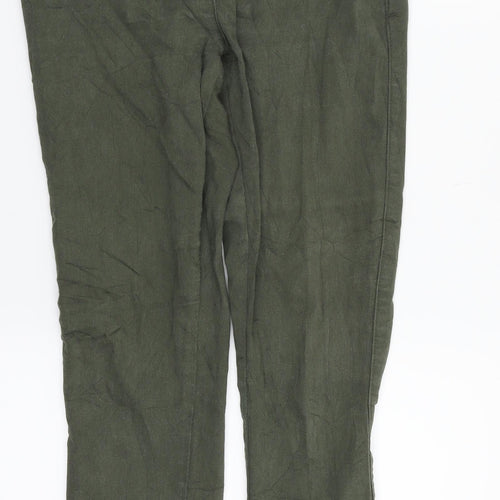 Matalan Womens Green  Denim Straight Jeans Size 10 L29 in