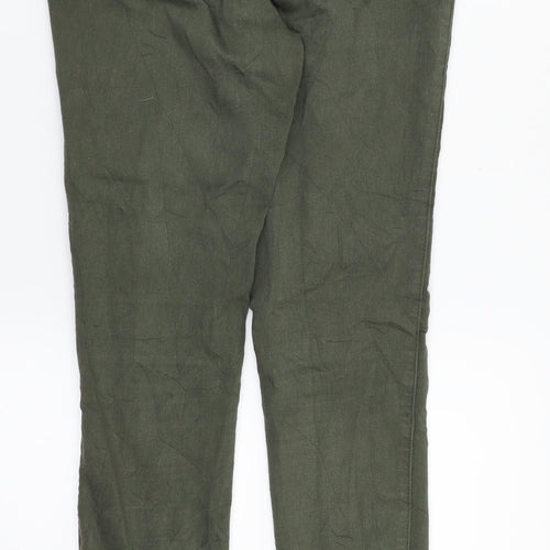 Matalan Womens Green  Denim Straight Jeans Size 10 L29 in