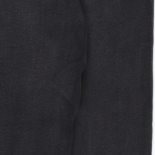 Denim & Co. Womens Black  Denim Straight Jeans Size 10 L30 in