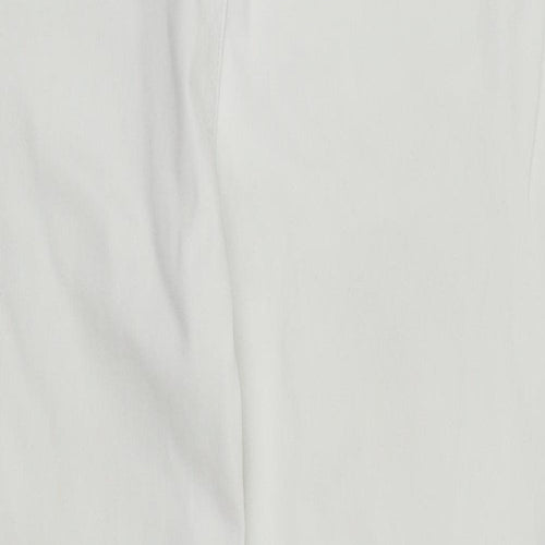 NEXT Womens White  Denim Straight Jeans Size 14 L25 in