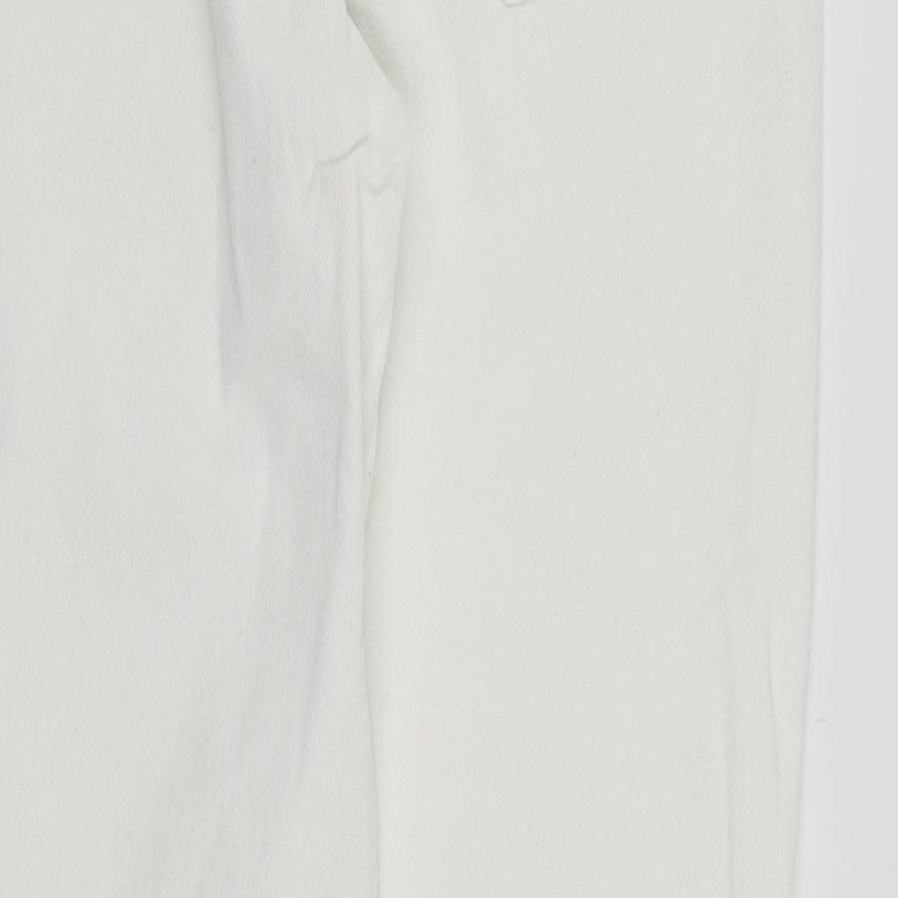 NEXT Womens White  Denim Straight Jeans Size 10 L30 in
