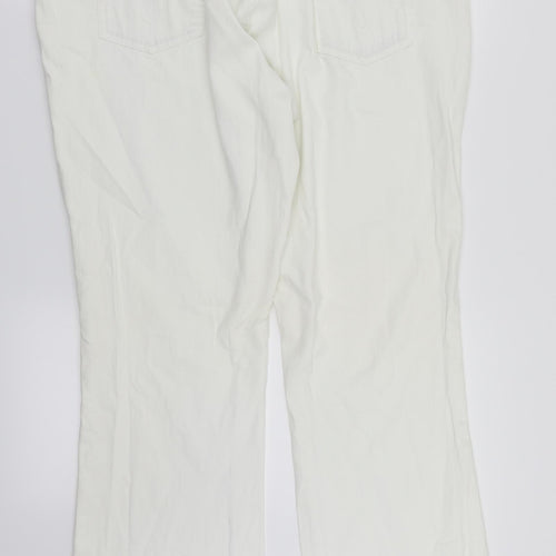 Papaya Womens White  Denim Straight Jeans Size 18 L32 in