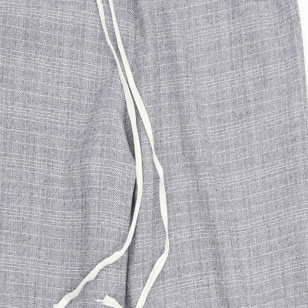 Love Womens Blue Check  Jogger Trousers Size S