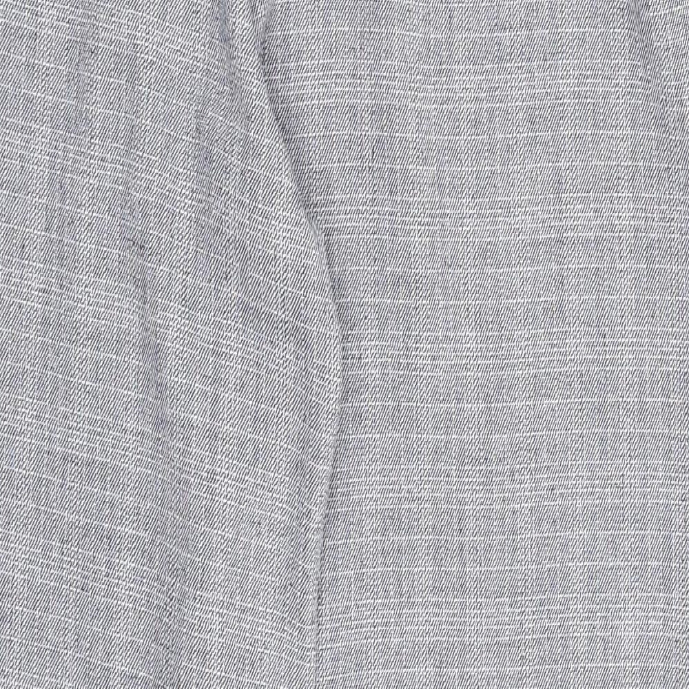 Love Womens Blue Check  Jogger Trousers Size S