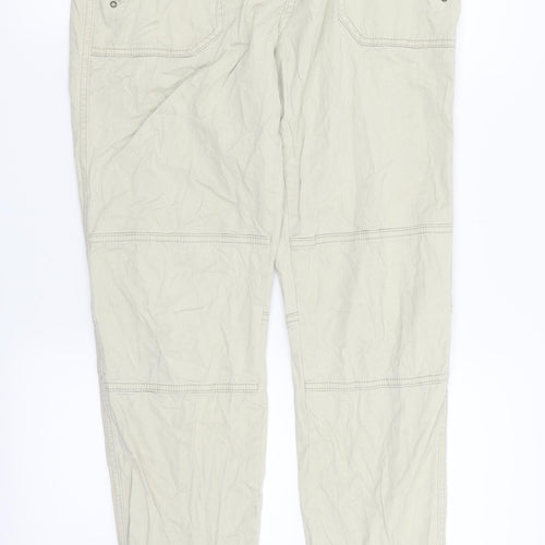 EDC Womens Beige   Cargo Trousers Size 14 L31 in