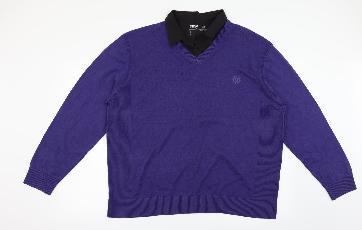 Easy Mens Purple   Pullover Jumper Size 2XL