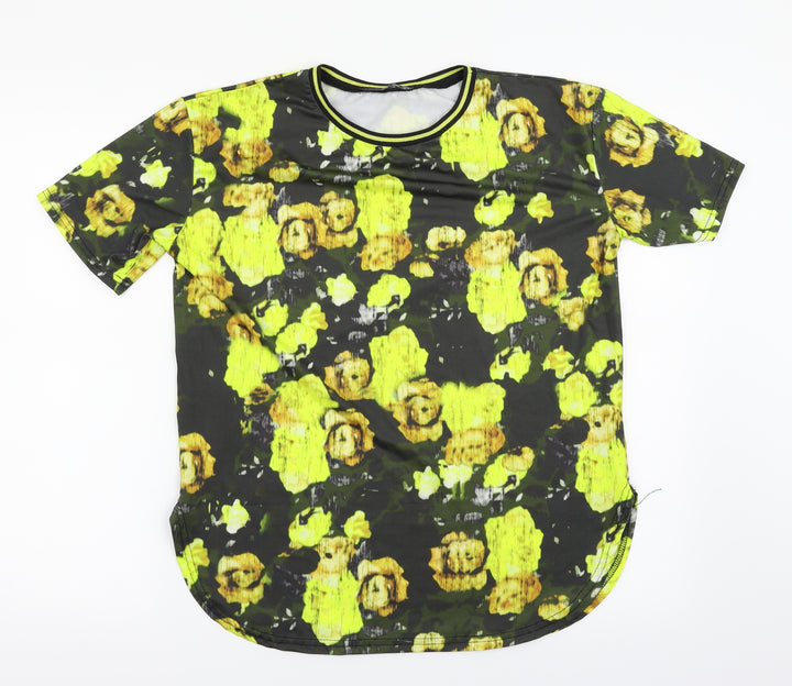 Atmosphere Womens Multicoloured Floral  Basic T-Shirt Size 8