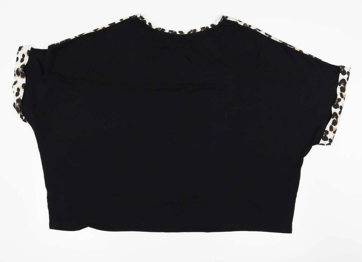 F&F Womens Multicoloured Animal Print  Basic T-Shirt Size 22