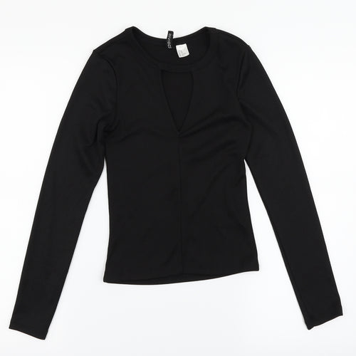 H&M Womens Black   Basic T-Shirt Size XS