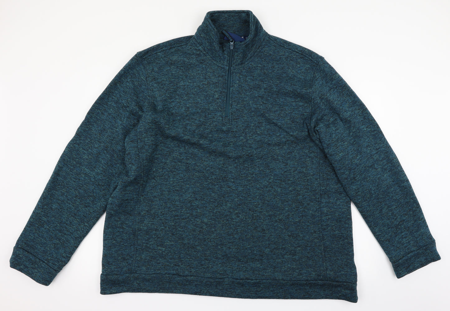 Mountain Warehouse Mens Green Herringbone  Pullover Jumper Size 3XL