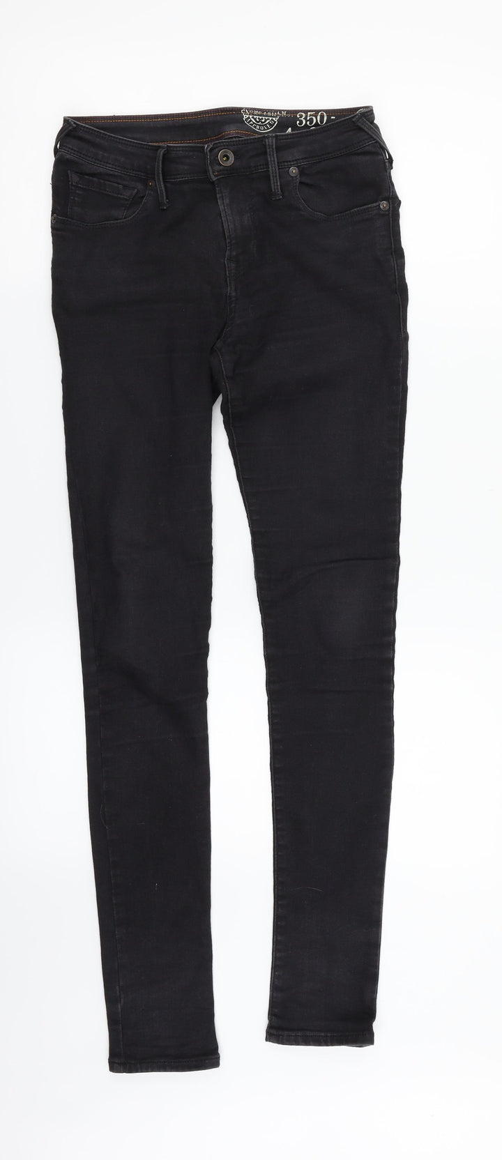 Preworn Womens Black  Denim Skinny Jeans Size 28 in L32 in