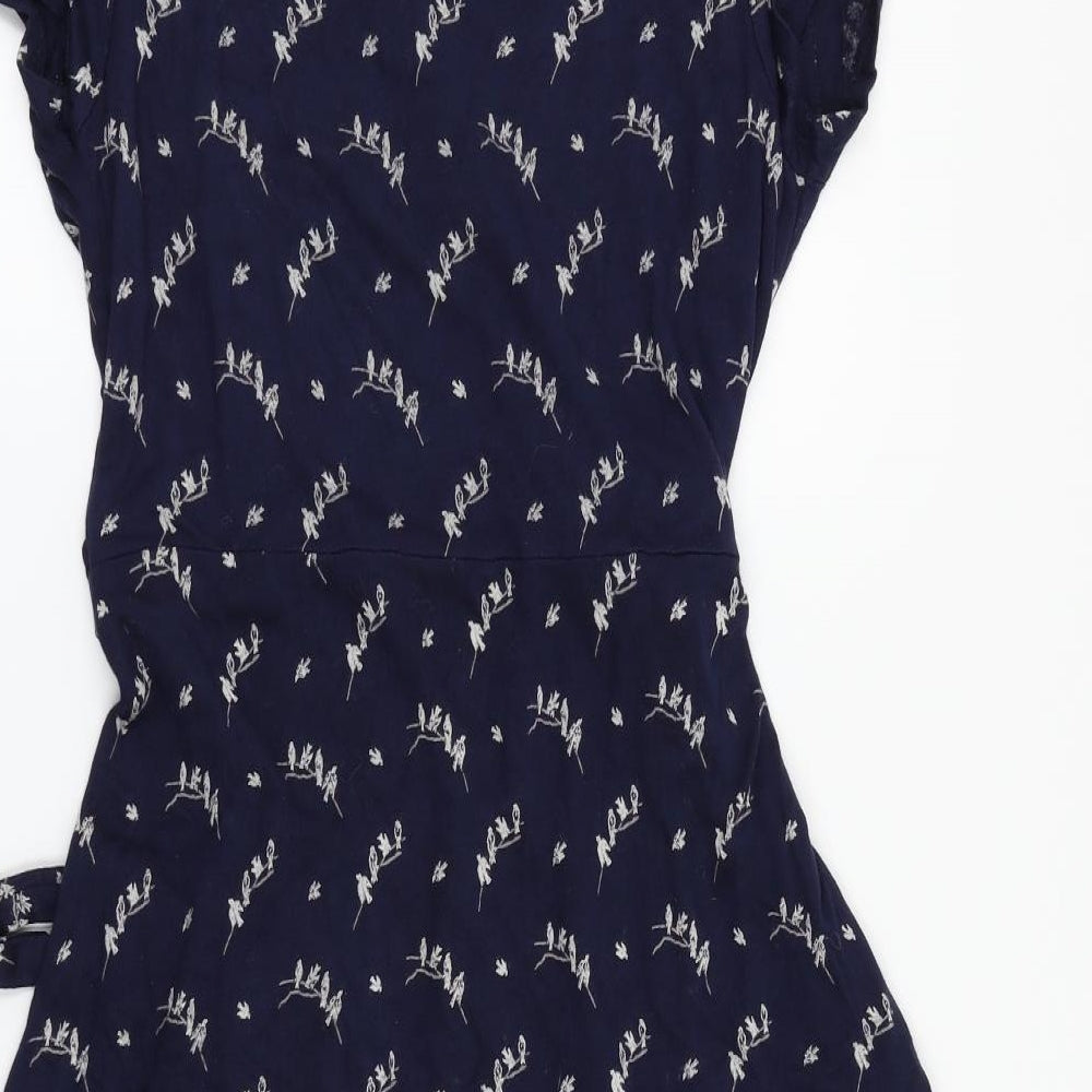 Soon Womens Blue Floral  A-Line  Size 12
