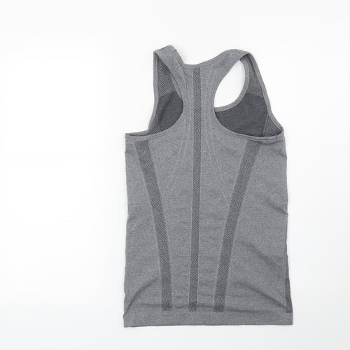 Workout Womens Grey   Basic T-Shirt Size 10