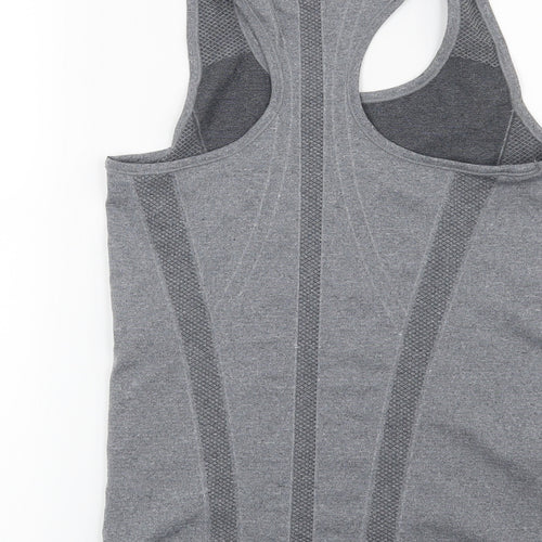 Workout Womens Grey   Basic T-Shirt Size 10
