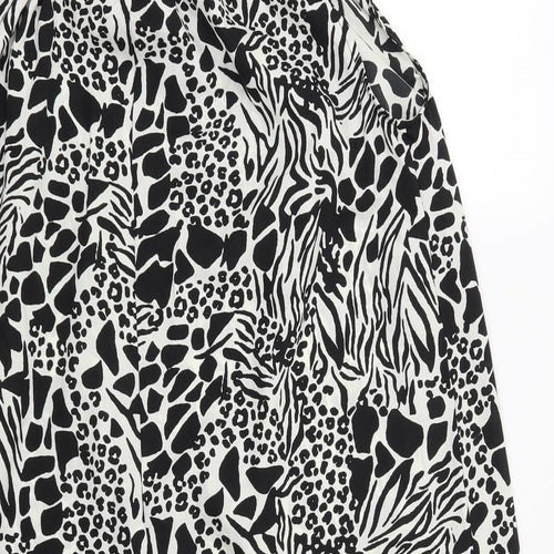 PEP & CO Womens White Animal Print  Trapeze & Swing  Size 12