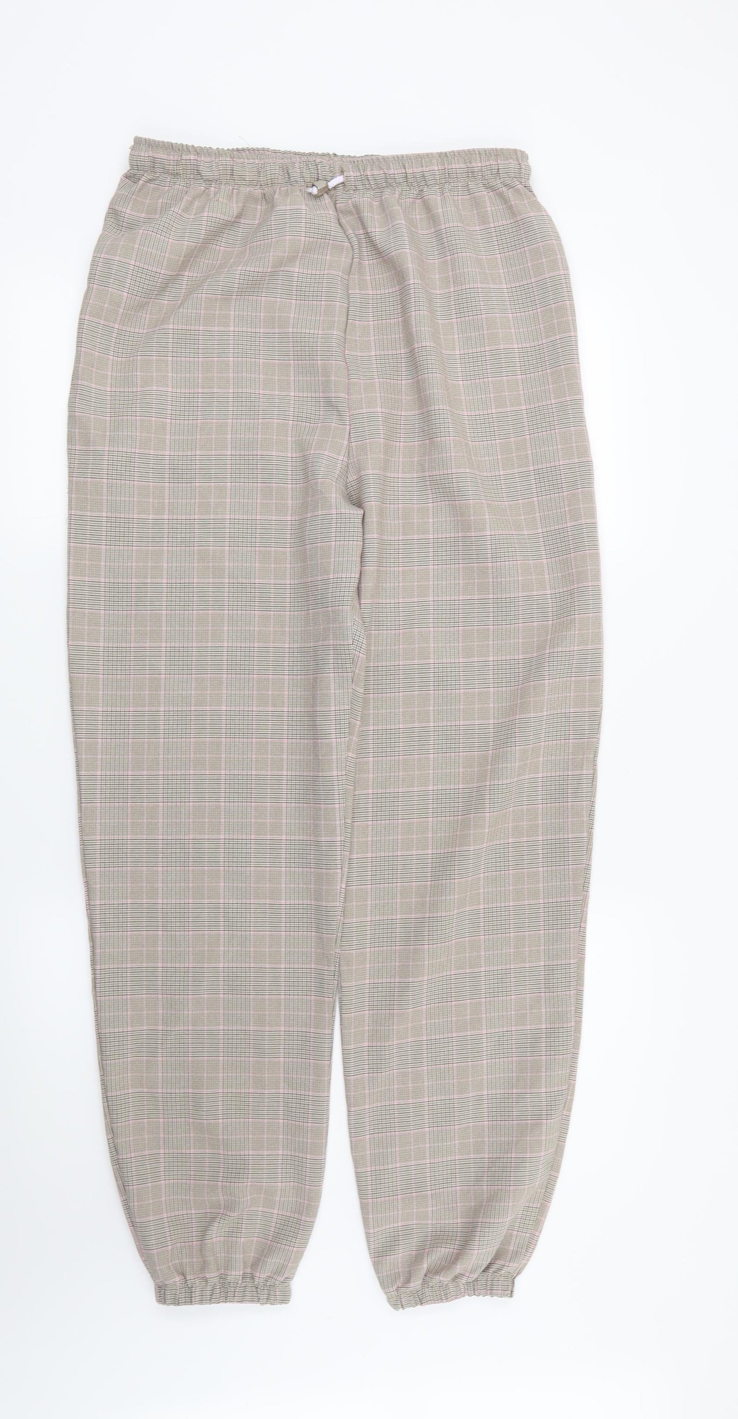 I SAW IT FIRST Womens Beige Check  Trousers  Size 12 L29 in