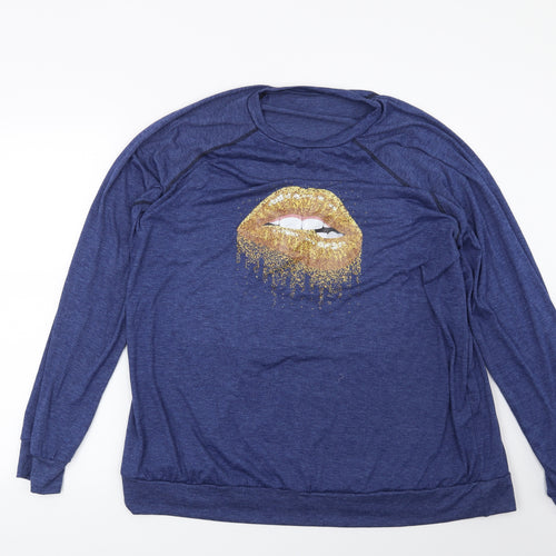 Preworn Womens Blue   Pullover Sweatshirt