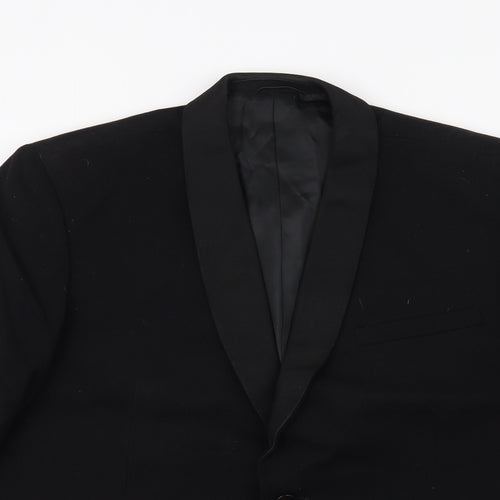 Preworn Mens Black   Jacket Blazer Size 38