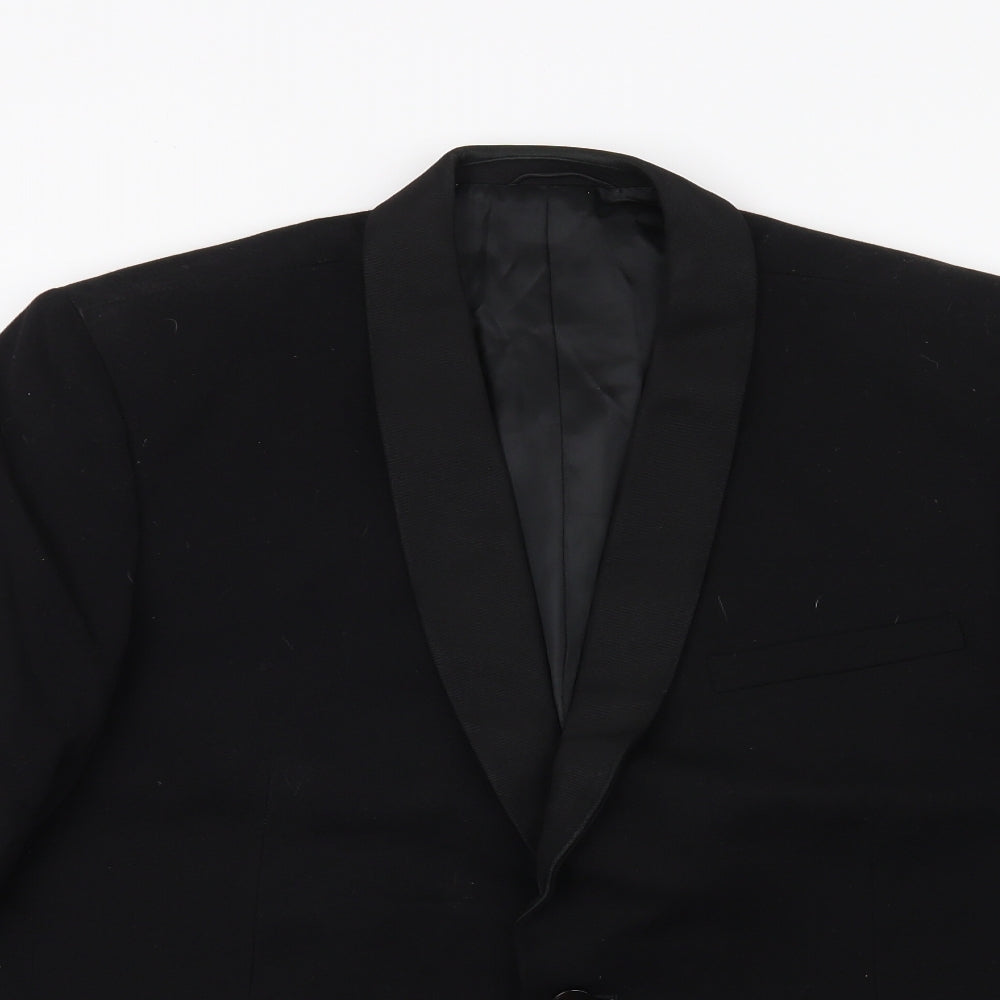 Preworn Mens Black   Jacket Blazer Size 38