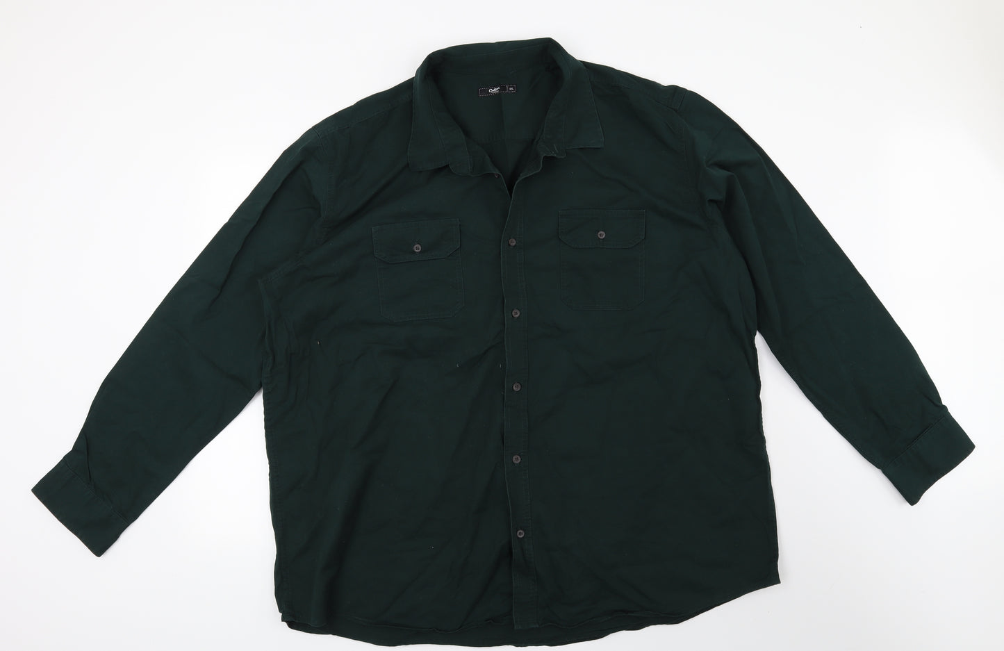 Cotton Traders Mens Green    Button-Up Size 3XL