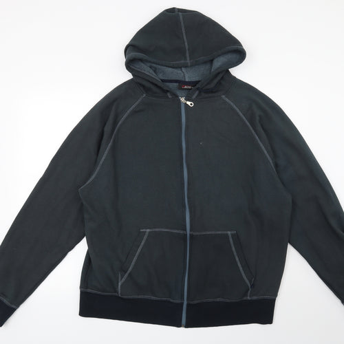 Cedar Wood State Mens Blue   Full Zip Hoodie Size 2XL