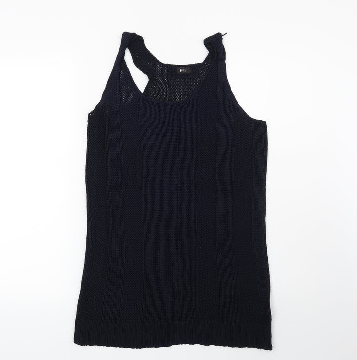 F&F Womens Blue   Vest Jumper Size 12