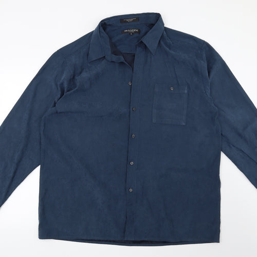 Brandini Mens Blue    Button-Up Size 2XL