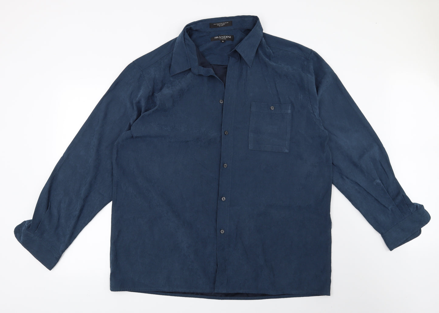 Brandini Mens Blue    Button-Up Size 2XL