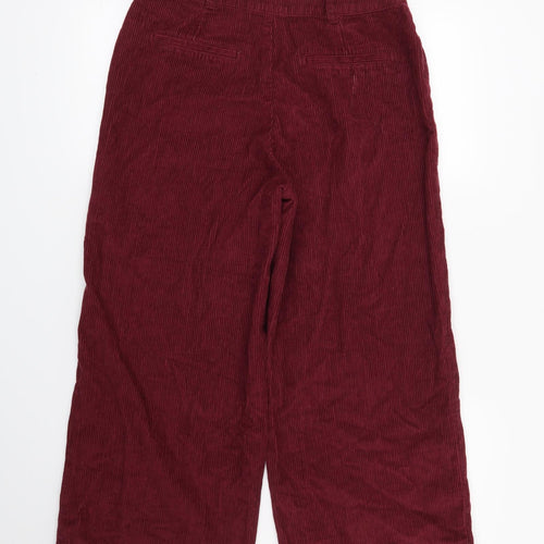 F&F Womens Red Striped  Straight Jeans Size 8 L24 in