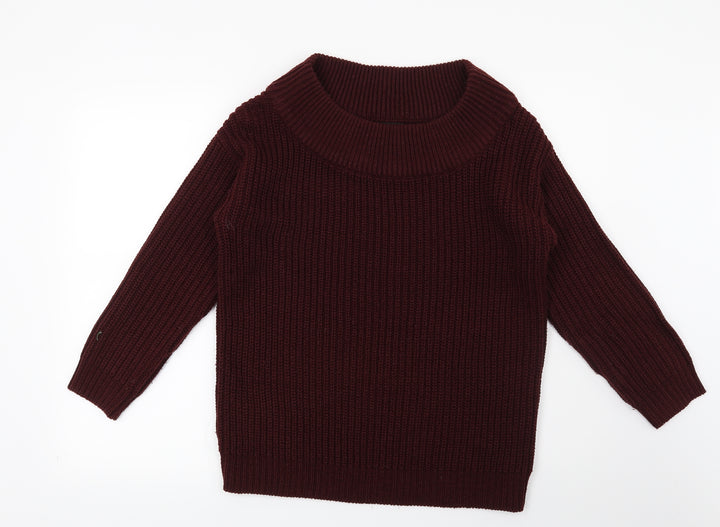 New Look Womens Red   Pullover Jumper Size S